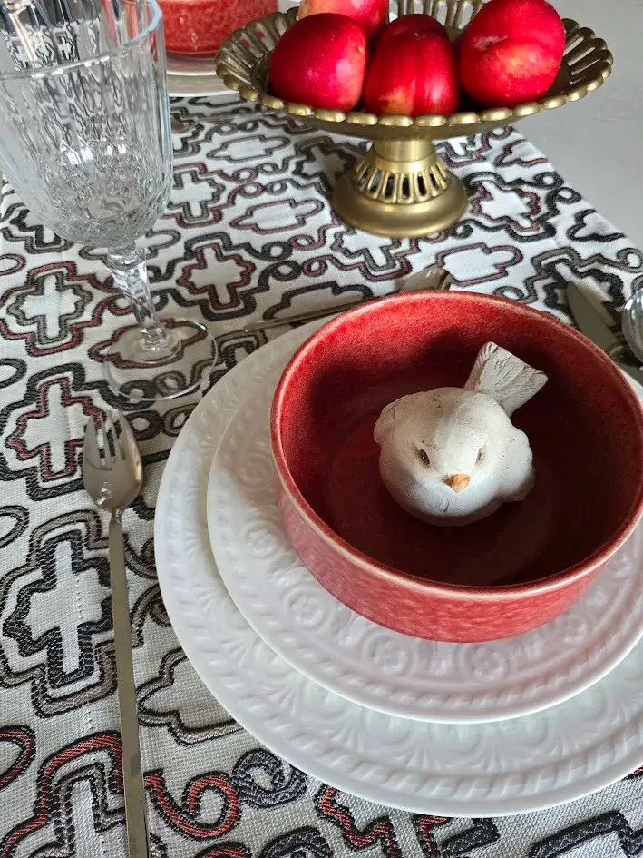 רנר לשולחן סטפנל קטן חמרה