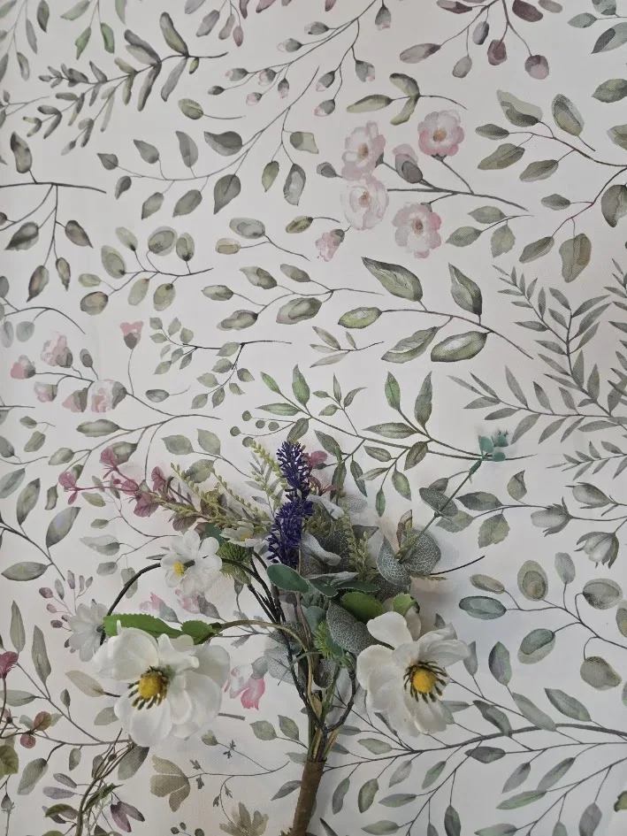 מפת שולחן מסוג טפלון דגם עלי מרווה רוחב 1.60