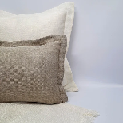 סט זוג כריות לספה פשתן סוואג'