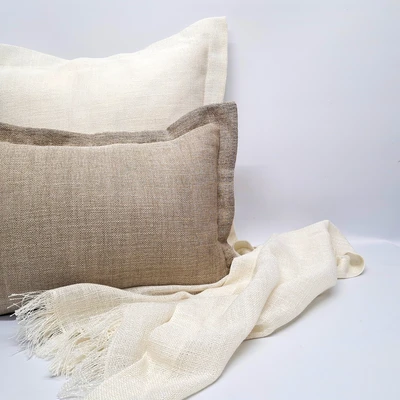 סט זוג כריות לסלון פשתן סוואג'