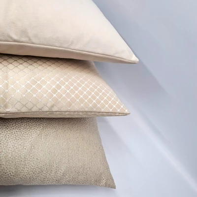 סט 3 כריות נוי טריו קומו אבן