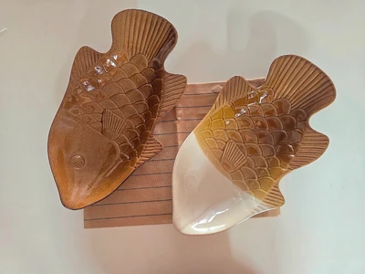 צלחת הגשה דג אמבר