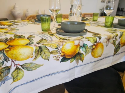 מפת שולחן דגם לימונים