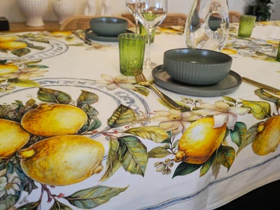 מפת שולחן דגם לימונים