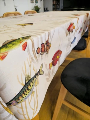 מפת שולחן דגם דגים